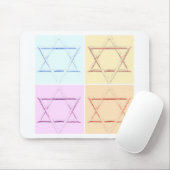 Star von David Pop Art Mousepad (Mit Mouse)