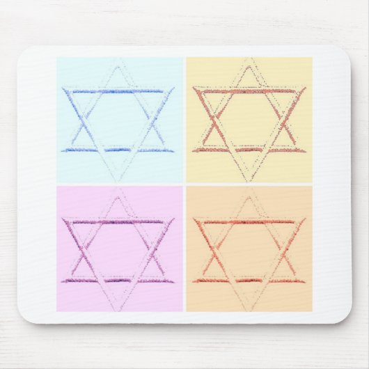 Star von David Pop Art Mousepad (Vorne)
