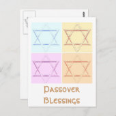 Star von David Pop Art Postkarte (Vorne/Hinten)