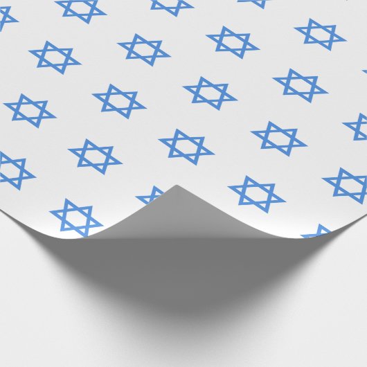 Star von David Print Geschenkpapier (Ecke)