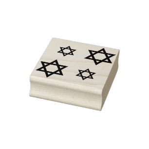 Star von David Repeat Pattern Gummistempel
