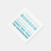 Star von David Rosh Hashanah Neujahr Napkins Serviette (Ecke)