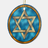Star von David Shalom - SRF Keramik Ornament (Links)