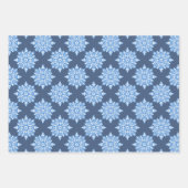 Star von David Snowflakes Hanukkah Set Geschenkpapier Set (Vorderseite 3)