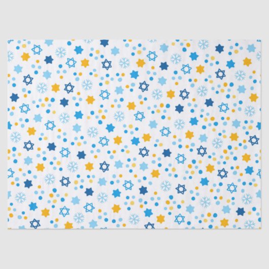 Star von David Snowflakes Seidenpapier (Vorderseite)