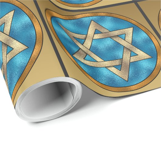 Star von David - SRF Geschenkpapier (Rolleneckpunkt)
