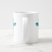 Star von David Star Cross Blue Illusion Jumbo-Tasse (Rückseite)