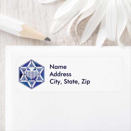 Star von David und Menorah (Insitu)