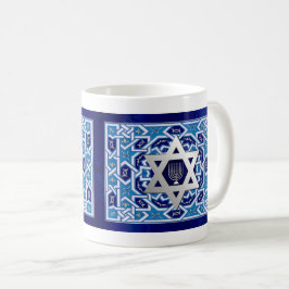 Star von David und Menorah Hanukkah Geschenkideen  Kaffeetasse