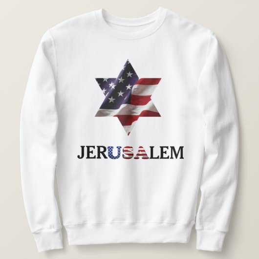 Star von David USA, jerUSAlem Israel Palästina Kri Sweatshirt (Design vorne)