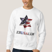 Star von David USA, jerUSAlem Israel Palästina Kri Sweatshirt (Vorderseite)