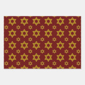 Star von David Wrapping Paper Flat Sheet Set Geschenkpapier Set (Vorderseite 3)