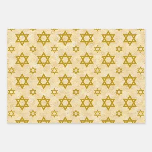 Star von David Wrapping Paper Flat Sheet Set Geschenkpapier Set (Vorderseite 2)