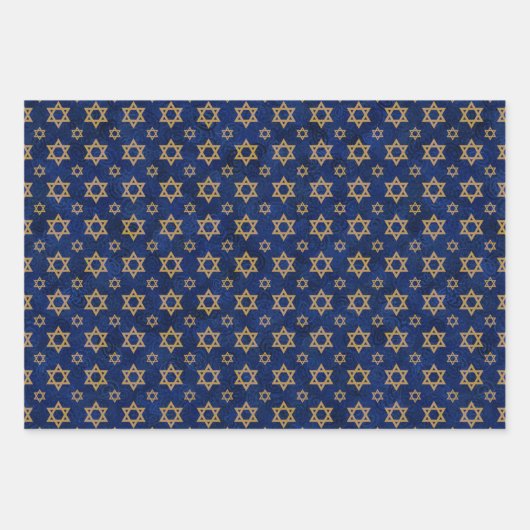 Star von David Wrapping Paper Flat Sheet Set Geschenkpapier Set (Vorderseite)