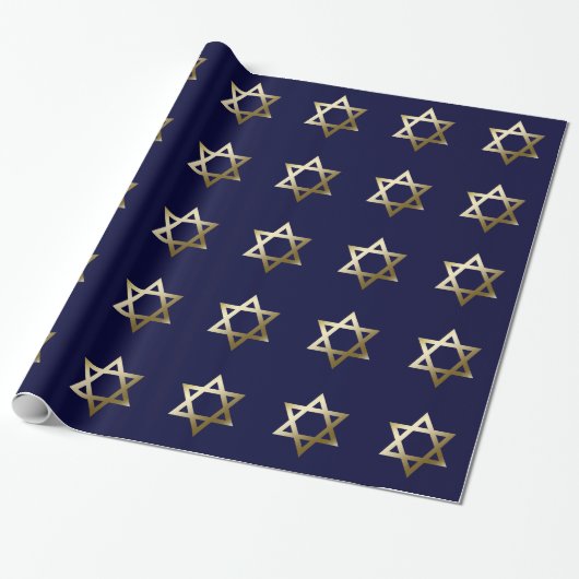 Star von David Wrapping Paper Geschenkpapier (Ungerollt)