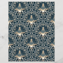 Star von Wonder Mandala Krippe Art Deco Scallops