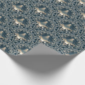 Star von Wonder Mandala Krippe Art Deco Scallops Geschenkpapier (Ecke)