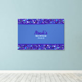 STAR WALL Bar Bat Mitzvah Unterschrift an Bord Leinwanddruck (Insitu (Holzboden))