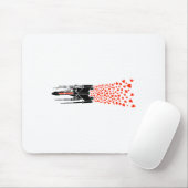 Star War Valentines Day Luke R2 D2 X Wing Hearts  Mousepad (Mit Mouse)