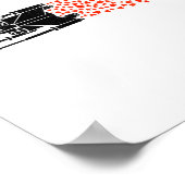 Star War Valentines Day Luke R2 D2 X Wing Hearts  Poster (Ecke)