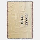 Star-Washed Let Go Let God Cross Comfort Decke (Vorderseite Vertikal)