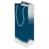 Star Weihnachtsbaum und Moon Wine Geschenktasche Geschenktüte Für Weinflaschen (Rückseite Schrägansicht)