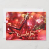 Star Weihnachtsschmuck Flat Feiertagskarte (Vorderseite)