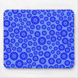 Star Wheel Pattern - Blau auf blau 6699FF Mousepad