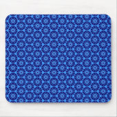 Star Wheel Pattern - Navy Blue auf Blue 3399FF Mousepad (Vorne)