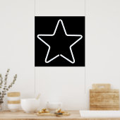 Star White, Star Bright Poster (Küche)