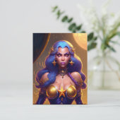Star Witch Postkarte (Stehend Vorderseite)