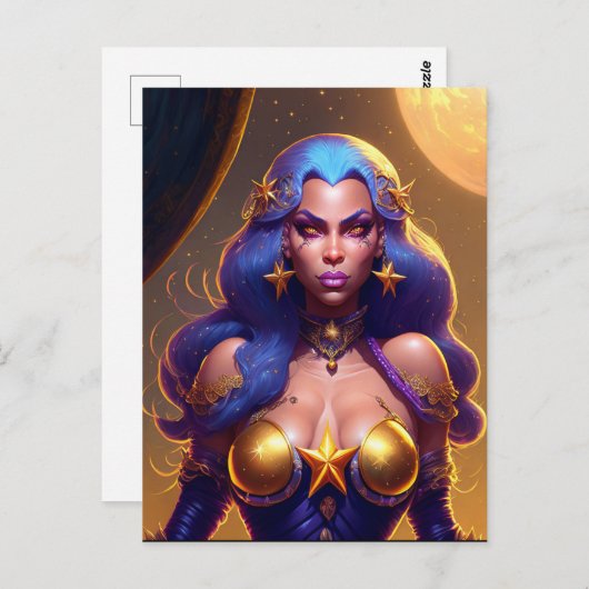 Star Witch Postkarte (Vorne/Hinten)