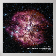 Star Wolf-Rayet 124 (WR 124) NIRCam und MIRI Image