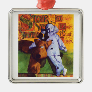 STAR WONDER Premium Square Ornament Aus Metall