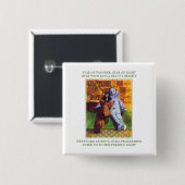 STAR WONDER Square Button Button + Texte (Vorne & Hinten)