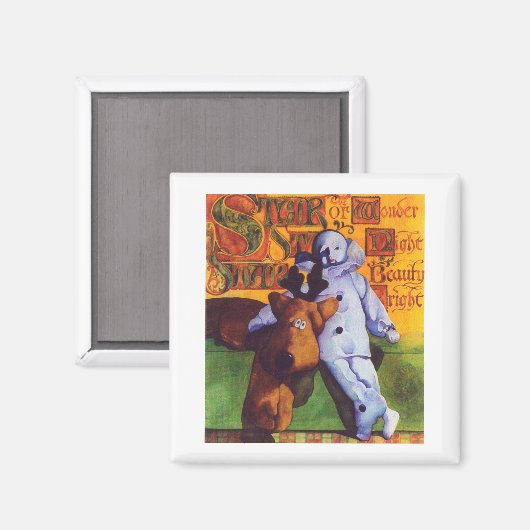 STAR WONDER Square Magnet (Vorderseite/Rückseite)