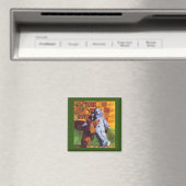 STAR WONDER Square Magnet / Green (In Situ (Geschirrspüler))