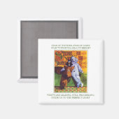 STAR WONDER Square Magnet + Texte (Vorderseite/Rückseite)