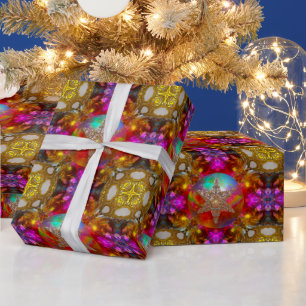Star Wonder Weihnachten Eleganter Designer Geschenkpapier