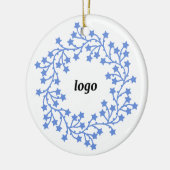Star Wreath-Logo-Geschäft Keramik Ornament (Links)