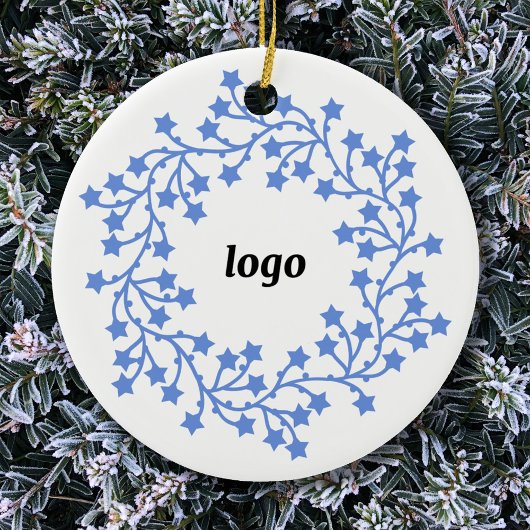 Star Wreath-Logo-Geschäft Keramik Ornament