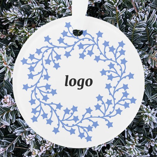 Star Wreath-Logo-Geschäft Ornament
