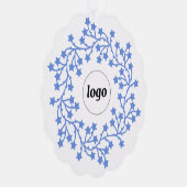 Star Wreath-Logo-Geschäft Ornament Karte (Rechts)