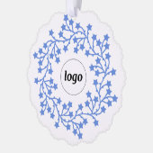 Star Wreath-Logo-Geschäft Ornament Karte (Links)