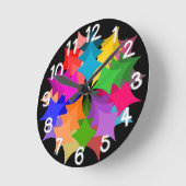 Star Wreath Runde Wanduhr (Winkel)