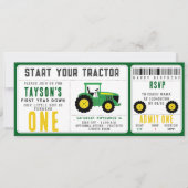 Star Your Traktor 1. Geburtstag | Landwirtschaftst Einladung (Vorderseite)