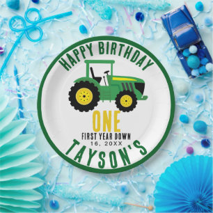 Star Your Traktor 1. Geburtstag   Landwirtschaftst Pappteller
