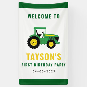 Star Your Traktor 1. Geburtstag   Zugmaschine Banner