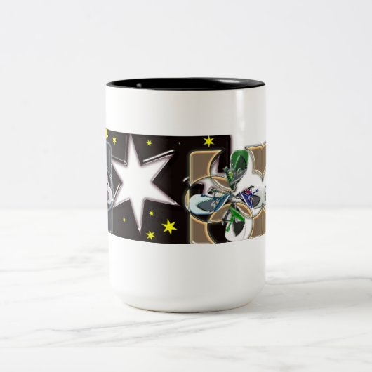 Star Zweifarbige Tasse (Mittel)