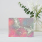 Starbabe Nebula Pastel Postkarte (Stehend Vorderseite)
